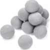 4 Inch Gray Round Ceramic Fire Balls For Fire Pit, Tempered Fire Stones For Natural Or Propane Fireplace, Set Of 12 Reusable Fireballs -Cheap Grill Store 71C0HniuV L. AC SL1500