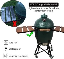 Grill Side HDPE Shelves For Large Big Green Egg, Big Green Egg Accessories, 3 Shelves Slats -Cheap Grill Store 71CBtdtNfoL. AC SL1200