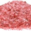 Pink Crushed Fire Glass Reflective Tempered Pebbles Gravel Marbles For Crafts Resin Art, Garden Decoration, Fireplace, 2 Pounds Jar 3-6mm