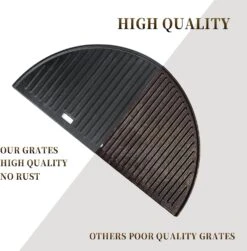 Half Moon Cast Iron Griddle For Kamado Joe Big Joe 24 Inch, Weber Summit Kamado E6/S6 Charcoal Grills -Cheap Grill Store 71Cim0MYNEL. AC SL1500