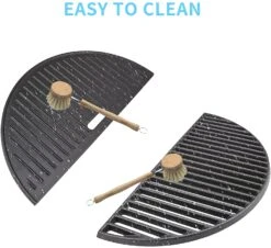 18 Inch Half Moon Cooking Grate And Half Moon Reversible Griddle For Kamado Joe Classic Joe Large Big Green Egg Kamado Grills -Cheap Grill Store 71Cqvq0o03L. AC SL1500