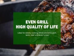 Rotisserie Kit For Kamado Joe Classic Joe Series, Large Big Green Egg, And Other 18 Inch Ceramic Egg Kamado Charcoal BBQ Grills, Fits For Joetisserie -Cheap Grill Store 71DhR D b0L. AC SL1500