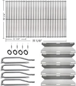 Repair Kit For Jenn Air 730-0337, 720-0586 Gas Grill Repair Kit, Burners, Heat Plates, Grates And Igniters Set