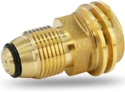 Propane Tank Adapter Converts POL LP Tank Service Valve To QCC1 / Type1 Hose Or Regualtor