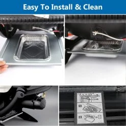 Catch Pan Drip Tray Holder Kit For Weber Baby Q, Q100, Q120, Q140, Q1000, Q1200, Q1400 Series Grills Replaces Part 41887, 80346 With 6415 15pc Liner -Cheap Grill Store 71ELj7whoRL. AC SL1500 87a81086 f706 40eb 965d c5d194754807