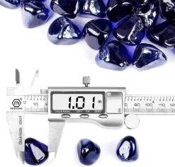 1'' High Luster Reflective Tempered Cobalt Blue Fire Glass Diamonds Rock For Fire Pit, Fireplace, 10 LBS Kit 14 1'' High Luster Reflective Tempered Cobalt Blue Fire Glass Diamonds Rock For Fire Pit, Fireplace, 10 LBS Kit -Cheap Grill Store 71EWGWD5W L. AC SL1500