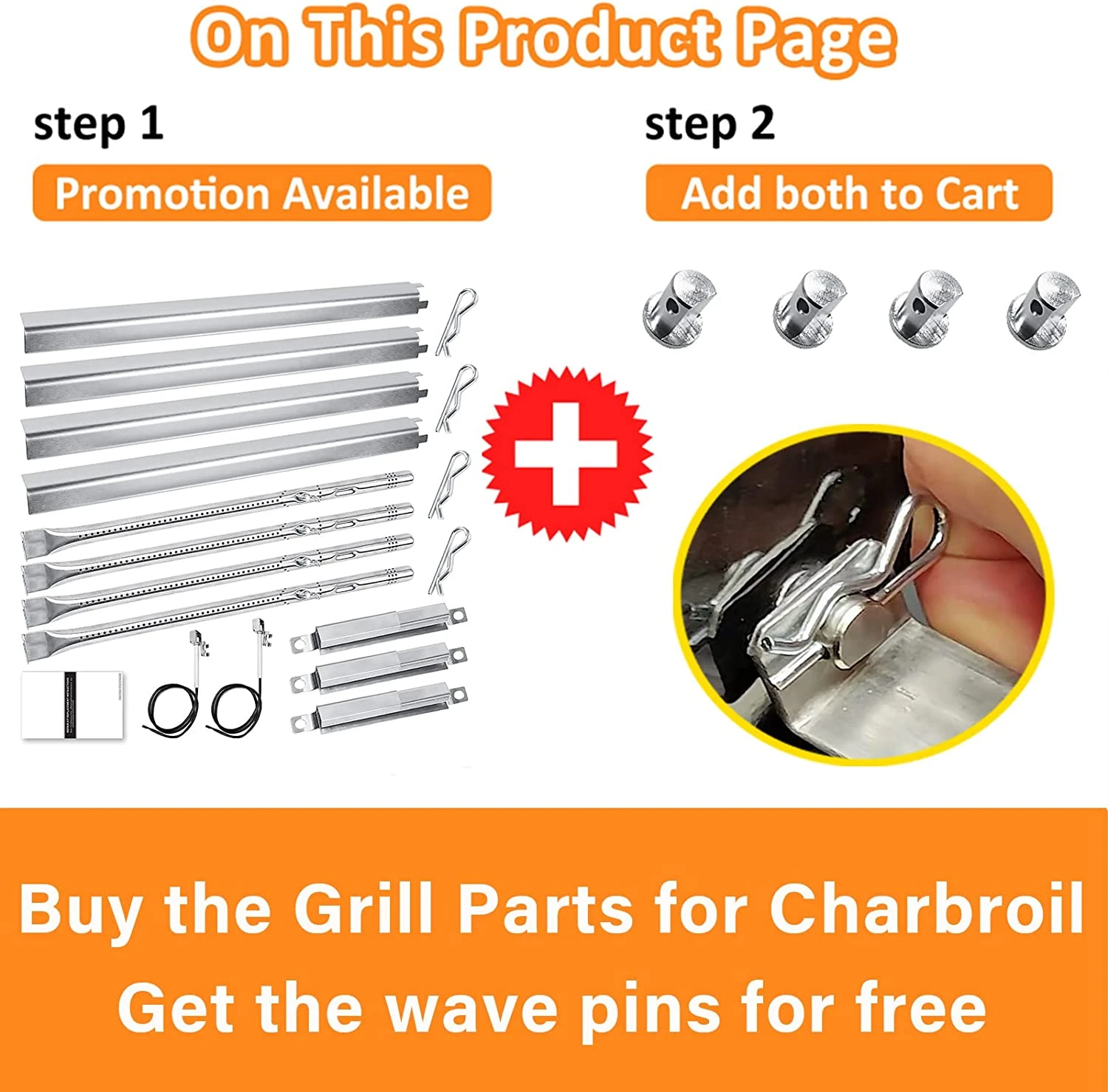 Repair Kit For Char-Broil 463350922, 463331422, 463341021, 463341221, 463341421, 463345022 Performance 4 Burner Gas Grills 5 Repair Kit For Char-Broil 463350922, 463331422, 463341021, 463341221, 463341421, 463345022 Performance 4 Burner Gas Grills - Image 3