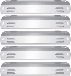 Grill Heat Tent Shield Plates Fits 5 Burner Dyna Glo DGA550SSP-1, DGA550SSP-D-1, DGA550SSP, DGA550SSP-D Grills, 5 Pcs Kit
