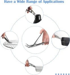 Stainless Steel Grill Grate Lifter Gripper, Grill Accessories For Big Size Kamado Green Egg Primo Grill Dome Kamado Charcoal Smoker Louisiana Grills -Cheap Grill Store 71GGUiVpwUL. AC SL1500