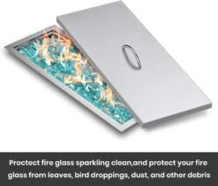 27" X 11" Rectangular Fire Pit Burner Pan Lid Cover Fits 24 X 8 Inch Drop-in Fire Pit Burner Pan -Cheap Grill Store 71GspiaTp8L. AC SL1500