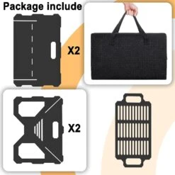 20 Inch Wood Fire Pit Outdoor Portable Firepit With BBQ Tray Detachable Camping Steel Fire Pits For Backyard, Patio, Picnic, Bonfire, Garden -Cheap Grill Store 71H8QOFBmcL. AC SL1500