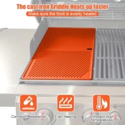 Reversible Cast Iron Griddle Plate For Weber Genesis II 300 And Genesis II LX 300 Series Grills, Genesis 2 E310/S310/E315/E335 Grills 14 Reversible Cast Iron Griddle Plate For Weber Genesis II 300 And Genesis II LX 300 Series Grills, Genesis 2 E310/S310/E315/E335 Grills -Cheap Grill Store 71I6ZcOlY1L. AC SL1500