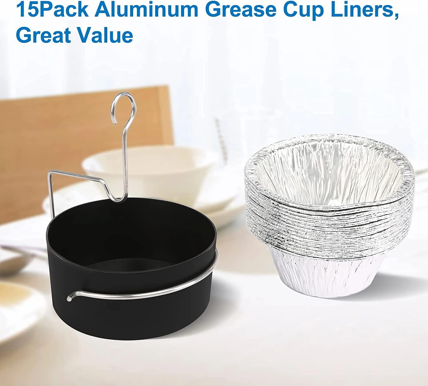 Drip Pan Grease Cup Catch Pan Liners Kit Fits Char-Broil 4 Burner Gas Grills 7 Drip Pan Grease Cup Catch Pan Liners Kit Fits Char-Broil 4 Burner Gas Grills - Image 5