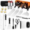 34 Pcs Griddle Accessories Kit, Flat Top Grill Tools Set For Blackstone, Camp Chef, Etc, Grilling Spatula, Scraper, Carry Bag, Cleaning Accessories 1 34 Pcs Griddle Accessories Kit, Flat Top Grill Tools Set For Blackstone, Camp Chef, Etc, Grilling Spatula, Scraper, Carry Bag, Cleaning Accessories -Cheap Grill Store 71J7D1LPzWL. AC SL1500