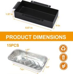 Grease Catch Pan With Aluminum Liner Kit For Char-broil 6 Burner Gas Grills, G416-0015-W1 BBQ Gas Grill Replacement Parts -Cheap Grill Store 71KXBXGk jL. AC SL1500 015207b8 8944 4abe 91ae bf75ce60e6b3