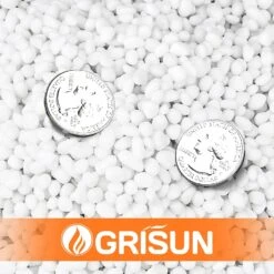 2 Lbs Jar 3-6mm White Porcelain Round Crushed Fire Pit Glass Glitter Glass Pebbles Gravel Stone For Crafts Resin Art, Garden Decoration, Fireplace -Cheap Grill Store 71KeM5Ghh0L. AC SL1500