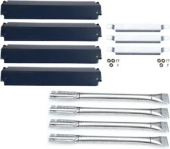 Repair Parts For Char-broil 463248208, 463268107, 466248208 Gas Grill Stainless Steel Burners, Crossover Tubes, Heat Plates, Electronic Igniters