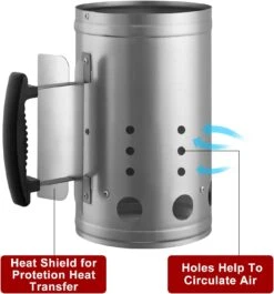 BBQ Chimney Starter Charcoal Grill Lighter Fire Starter For Camping Grilling Outdoor Cooking Charcoal Can Accessories -Cheap Grill Store 71KwFdt6TXL. AC SL1500