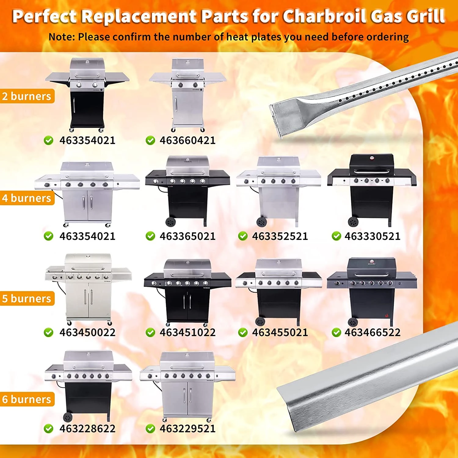 Repair Kit For Char-Broil Performance 5 Burner 463468221, 463468021, 463466522, 463465022 Gas Grills 6 Repair Kit For Char-Broil Performance 5 Burner 463468221, 463468021, 463466522, 463465022 Gas Grills - Image 4