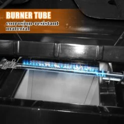 Grill Parts Kit For Backyard GBC1856W-C, GBC1646WPF, BY16-101-003-05 Gas Grills, 4 Pack Stainless Steel Burner & Porcelain Steel Heat Plate -Cheap Grill Store 71MHQaNQwjL. AC SL1500