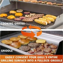 Full Size Griddle For Nexgrill 4 5 Burner 720-0830H, 720-0830X, 720-0888, 720-0888N Grills, Carbon Steel Griddle Insert With Handle -Cheap Grill Store 71My54g8ozL. AC SL1500