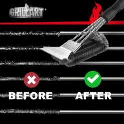 Grill Cleaning Brush And Scraper, Extra Strong BBQ Grill Cleaner Accessories, Safe Wire Bristles 18" Barbecue Brush For Grill Grates -Cheap Grill Store 71N5zenf8NL. AC SL1200