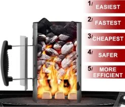 BBQ Chimney Starter Charcoal Grill Lighter Fire Starter For Camping Grilling Outdoor Cooking Charcoal Can Accessories -Cheap Grill Store 71NwcbjXCUL. AC SL1500