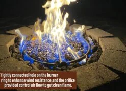 24'' X 24'' Stainless Steel Round Fire Pit Burner Ring With Spark Ignition Hose Installation Kit, DIY Gas Fire Pit Parts For Fire Pits, Fire Bowls -Cheap Grill Store 71OHnZfNE5L. AC SL1500