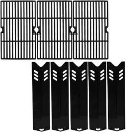 Grates + Heat Plates Kit For Backyard BY12-084-029-98, BY13-101-001-13, BY14-101-001-04, BY15-101-001-02 5 Burner Grill
