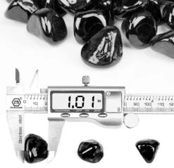 1'' High Luster Reflective Tempered Black Fire Glass Diamonds Rock For Fire Pit, Fireplace, 10 LBS Kit -Cheap Grill Store 71Ozln0Zs2L. AC SL1500