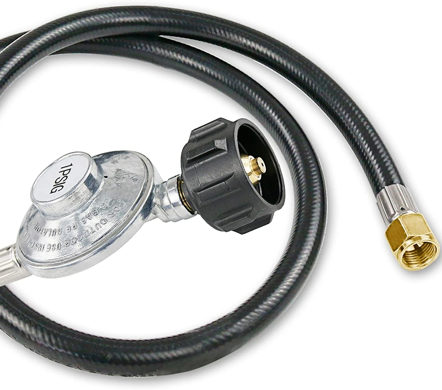3 Feet Hose Regulator LP Conversion Kit, QCC1/Type 1, Replacement Regulator And Hose For Gas Bbq Grill Models 4 3 Feet Hose Regulator LP Conversion Kit, QCC1/Type 1, Replacement Regulator And Hose For Gas Bbq Grill Models - Image 2