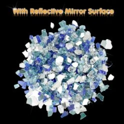 10 LBS Fire Glass White Blue Green For Fire Pits, Fireplace, 1/2'' -Cheap Grill Store 71QxaMNGVDL. AC SL1000