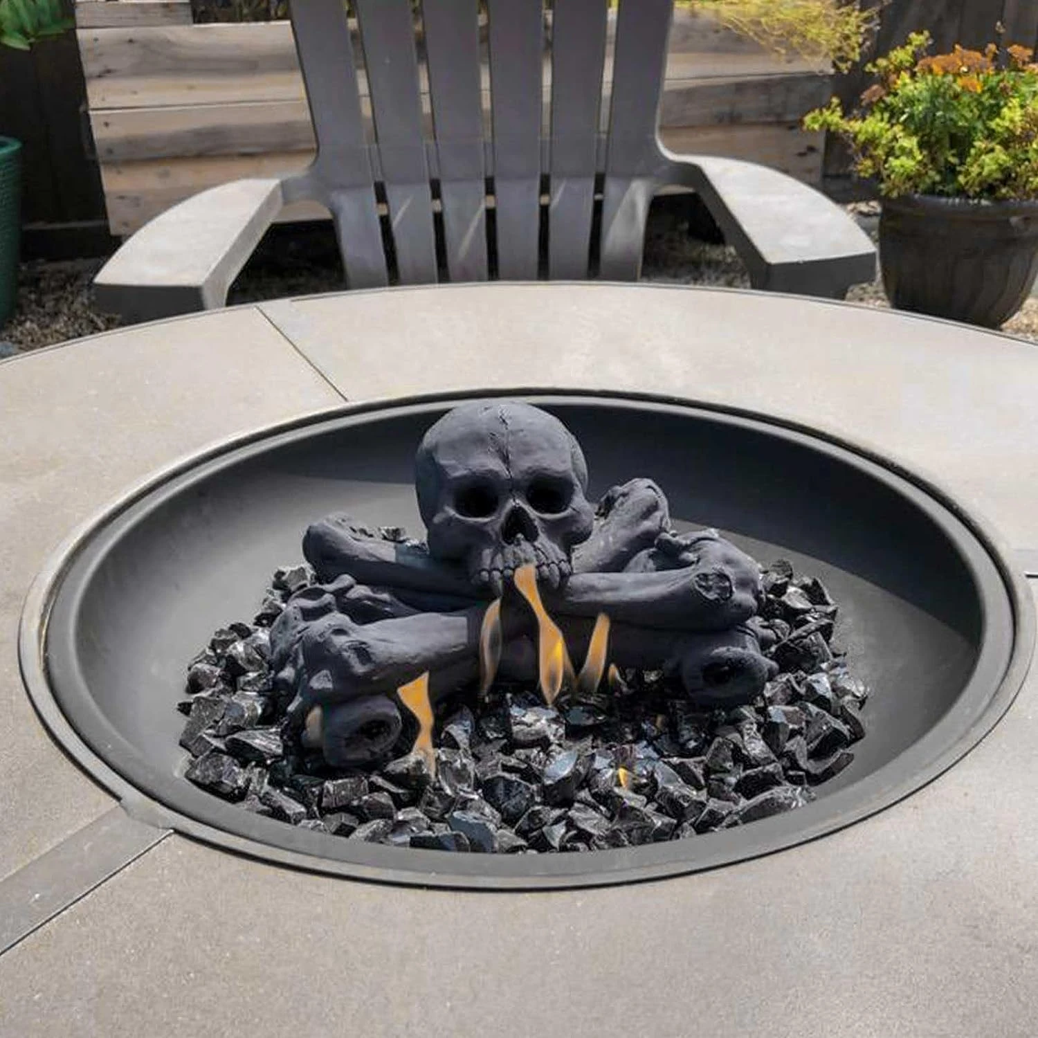 10 Pounds 1/2 Inch Onyx Black Tempered Fire Glass Rocks For Fire Pit For Natural Or Propane Fireplace, Safe For Outdoors And Indoors Decoration 6 10 Pounds 1/2 Inch Onyx Black Tempered Fire Glass Rocks For Fire Pit For Natural Or Propane Fireplace, Safe For Outdoors And Indoors Decoration - Image 4