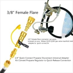 Quick Connect Conversion Kit For Weber Q100, Q1000, Q200, Q2000, Q1200, Q2200, Q300 Series And Weber Traveler Portable Gas Grills -Cheap Grill Store 71Ra9jdHgUL. AC SL1500