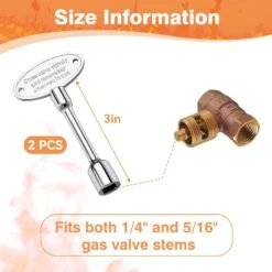 Universal Valve Key For Gas Fireplaces, Polished Gas Fireplace Keys For Fire Pits, Fits 1/4" & 5/16" Turn Ball Valve, 3-Inch, 2 PCS 9 Universal Valve Key For Gas Fireplaces, Polished Gas Fireplace Keys For Fire Pits, Fits 1/4" & 5/16" Turn Ball Valve, 3-Inch, 2 PCS -Cheap Grill Store 71Ro3gYEOvL. AC SL1500