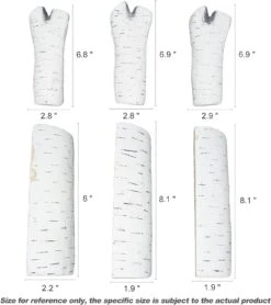 6Pcs Small Birch Ceramic Wood Logs & Accessories For All Types Of Gas Fire Pits Inserts, Ventless & Vented, Propane, Gel, Ethanol, Outdoor Fireplaces -Cheap Grill Store 71Rr pS59jS. AC SL1500