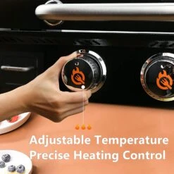 22 Inch Propane 2 Burner Portable Table Top Griddle BBQ Grill With Hood For Outdoor Cooking Camping Or Tailgating Etc, Kit With Carry Bag -Cheap Grill Store 71S9gdpD3PL. AC SL1500