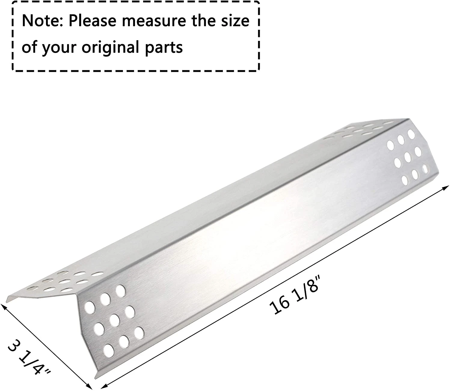 Heat Tent Plates Fits KitchenAid 4 Burner 720-0336D, 730-0336D, 720-0733, 720-0733A, 730-0733, 730-0733A, 730-0733D Gas Grills 5 Heat Tent Plates Fits KitchenAid 4 Burner 720-0336D, 730-0336D, 720-0733, 720-0733A, 730-0733, 730-0733A, 730-0733D Gas Grills - Image 3