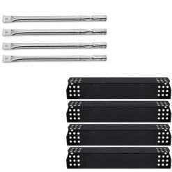 Repair Parts For Nexgrill 720-0925, 720-0925P 4 Burner Gas Grills, Replacement Burner Tubes+Heat Plates
