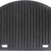 Half Moon Cast Iron Griddle For Kamado Joe Big Joe 24 Inch, Weber Summit Kamado E6/S6 Charcoal Grills