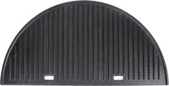 Half Moon Cast Iron Griddle For Kamado Joe Big Joe 24 Inch, Weber Summit Kamado E6/S6 Charcoal Grills