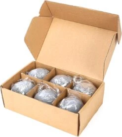 5 Inch Gray Round Ceramic Fire Balls For Fire Pit, Tempered Fire Stones For Natural Or Propane Fireplace, Set Of 6 Reusable Fireballs -Cheap Grill Store 71T2akJnL0L. AC SL1500