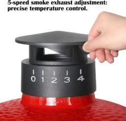 Umbrella Cap For Kamado Joe Classic & Big Joe Series Ceramic Egg Grills, BBQ Replacement Parts For Kamado Joe Dual Function Metal Chimney Top -Cheap Grill Store 71T6r5gScgL. AC SL1500