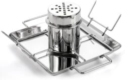 Beer Butt Can Chicken Holder Stand, Rack Tray Canister Vegetable Spike Seasoning Turkey Meat Vertical Roaster For BBQ Barbeque Grill Smoker Oven