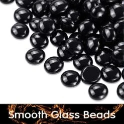 1/2'' Patio Heaters Black Fire Glass Beads Reflective Tempered Fire Rocks Beads For Fire Pits, Fireplace And Fire Bowl -Cheap Grill Store 71VJC8BO lL. AC SL1200