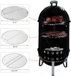 Grill Grates Kit For Weber 22'' Performer, Smokey Mountain Cooker, One-Touch, Bar-B-Kettle And Master-Touch, 7436 + 85041 + 63014 Replacement Parts -Cheap Grill Store 71WtaucXZ8L. AC SL1500