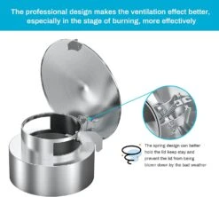 Stainless Steel Vented Chimney Cap For Kamado Joe Classic And Big Joe Grills, Daisy Wheel Cap Replacement Accessory 12 Stainless Steel Vented Chimney Cap For Kamado Joe Classic And Big Joe Grills, Daisy Wheel Cap Replacement Accessory -Cheap Grill Store 71XA73cbCLS. AC SL1500