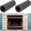 Black 36 X 4'' 2Pcs Magnetic Fireplace Draft Stopper Vent Covers, Screen Insulation Blocker For Winter Indoor Prevent Cold Air And Heat Loss
