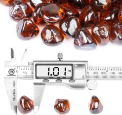 Amber Fire Glass Diamonds Luster Reflective Tempered Rocks For Fire Pit, 10 Pounds 1 Inch For Natural Or Propane Fireplace -Cheap Grill Store 71Xok1PXonL. AC SL1500
