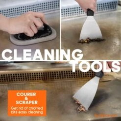 34 Pcs Griddle Accessories Kit, Flat Top Grill Tools Set For Blackstone, Camp Chef, Etc, Grilling Spatula, Scraper, Carry Bag, Cleaning Accessories -Cheap Grill Store 71Yj89BCUDL. AC SL1500